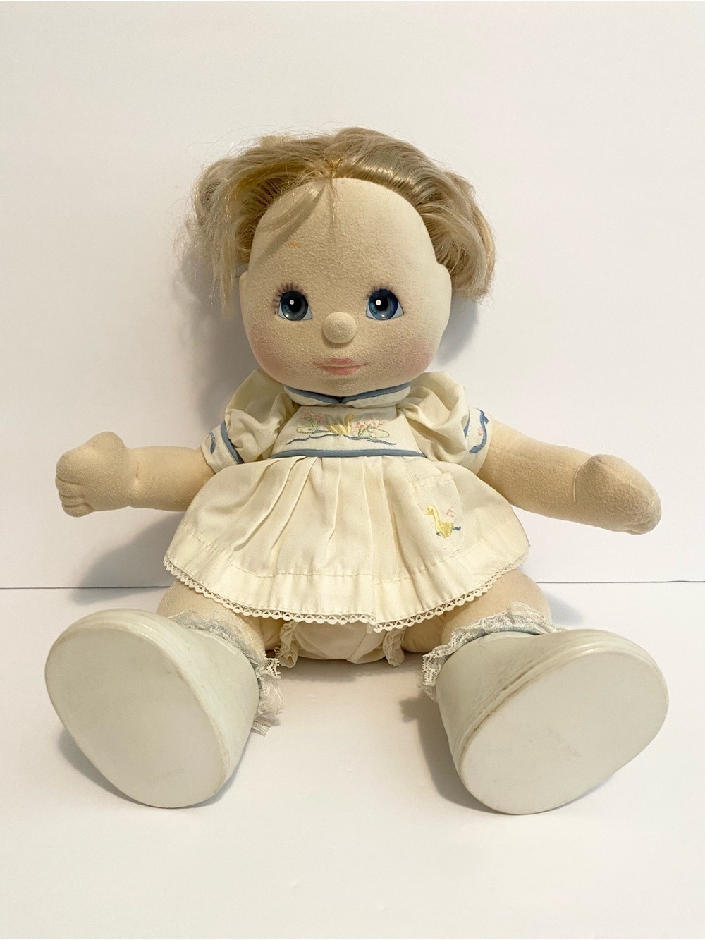 My Child Doll Blonde Hair Blue Eyes Vintage Mattel w Dress Bloomers Shoes 1985
